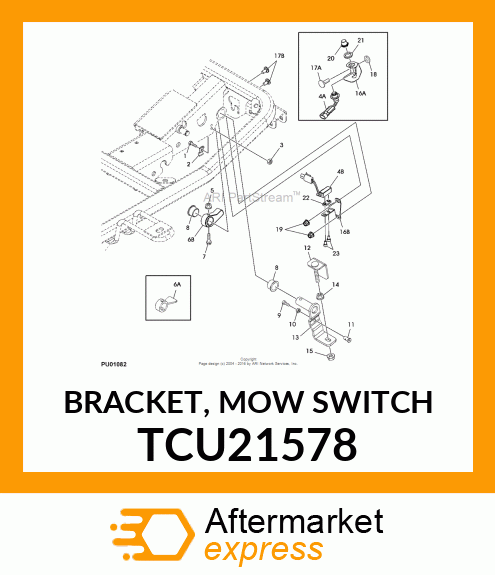 BRACKET, MOW SWITCH TCU21578