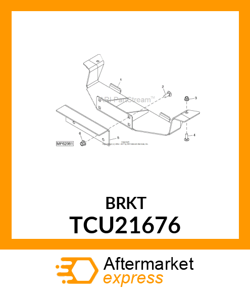 BRACKET, WEIGHT TCU21676