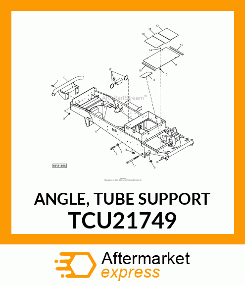 ANGLE, TUBE SUPPORT TCU21749