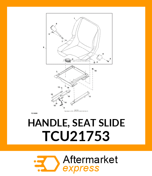 HANDLE, SEAT SLIDE TCU21753