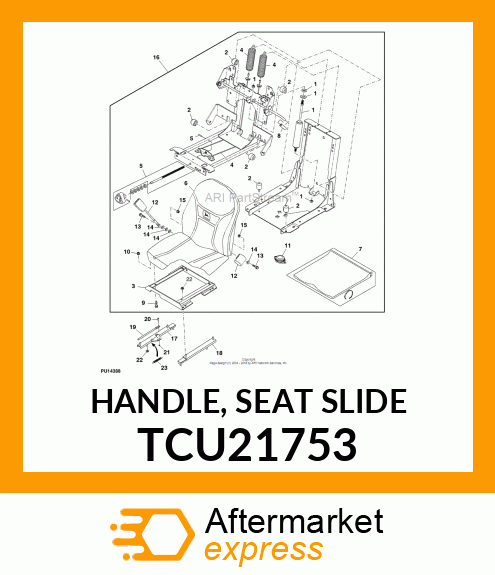 HANDLE, SEAT SLIDE TCU21753