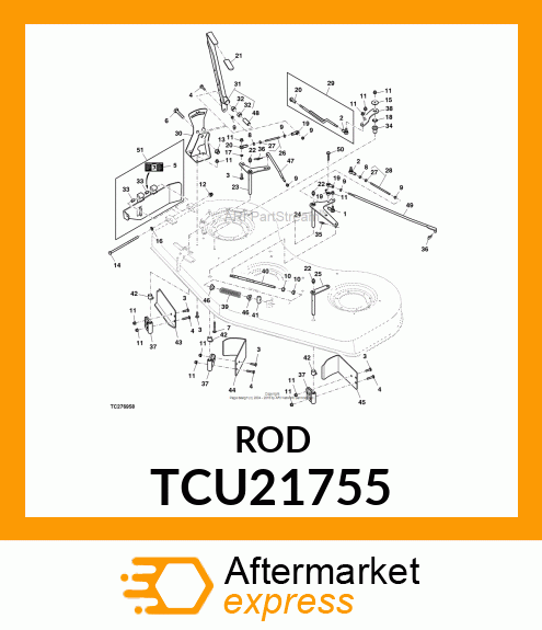 ROD, SPRING GUIDE TCU21755