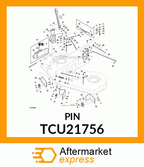 PIVOT, SPRING ROD TCU21756