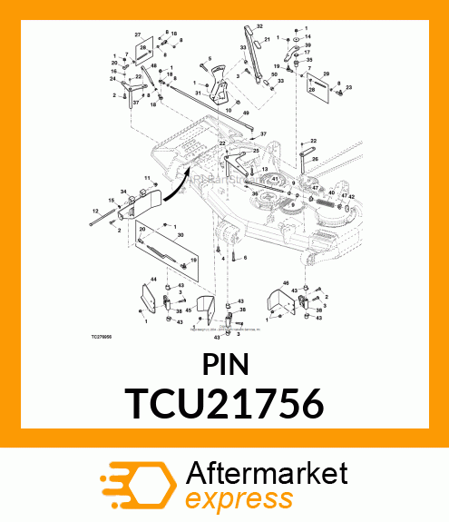 PIVOT, SPRING ROD TCU21756