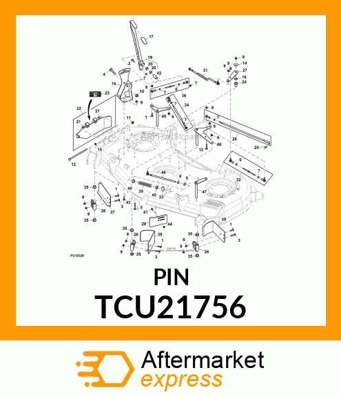 PIVOT, SPRING ROD TCU21756