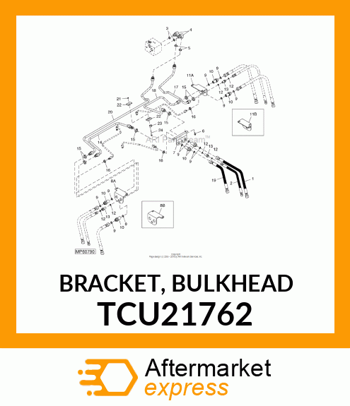 BRACKET, BULKHEAD TCU21762