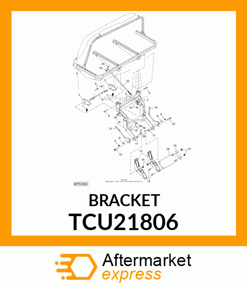 PLATE, MOUNT BACKING, DFS TCU21806