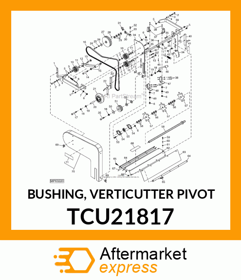 BUSHING, VERTICUTTER PIVOT TCU21817