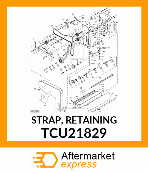 STRAP, RETAINING TCU21829