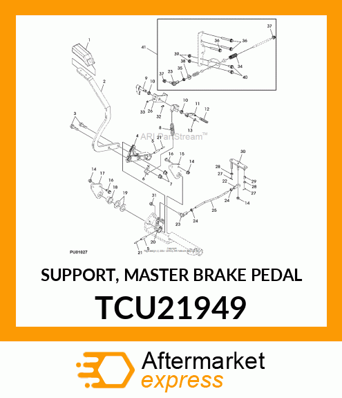 SUPPORT, MASTER BRAKE PEDAL TCU21949