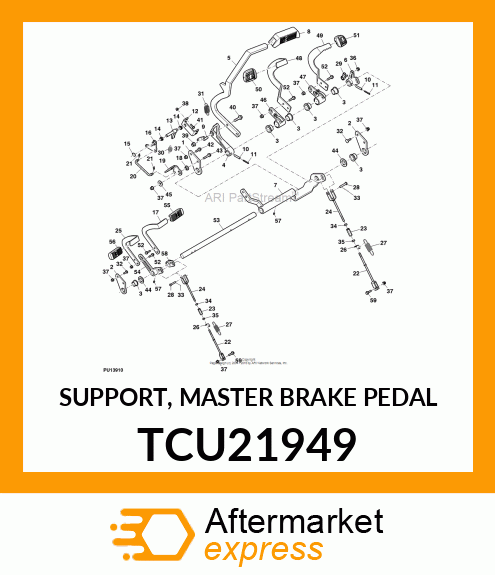 SUPPORT, MASTER BRAKE PEDAL TCU21949