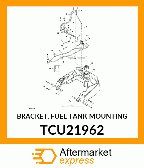 BRACKET, FUEL TANK MOUNTING TCU21962