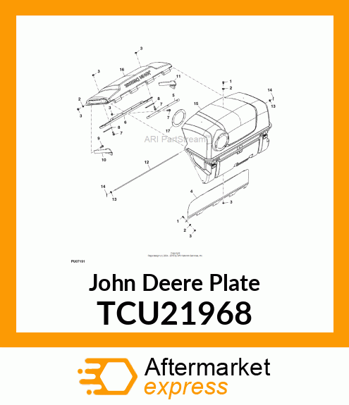 PLATE, DOOR LATCH DFS TCU21968