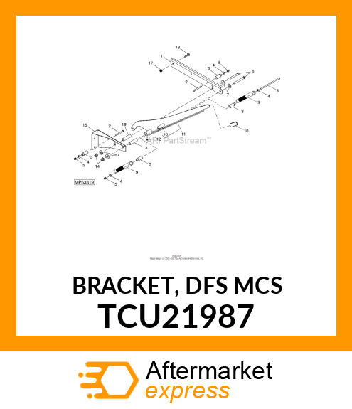 BRACKET, DFS MCS TCU21987