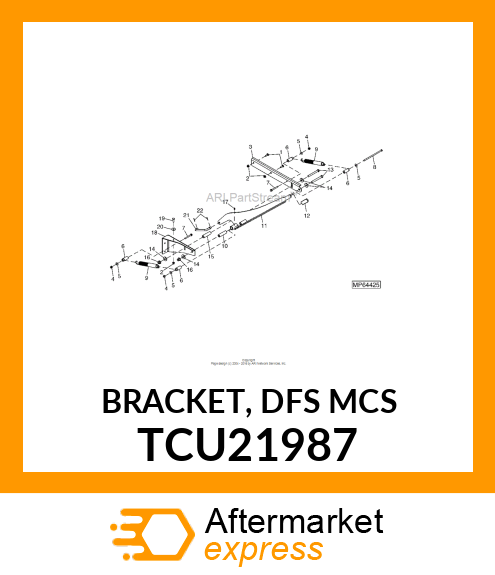 BRACKET, DFS MCS TCU21987