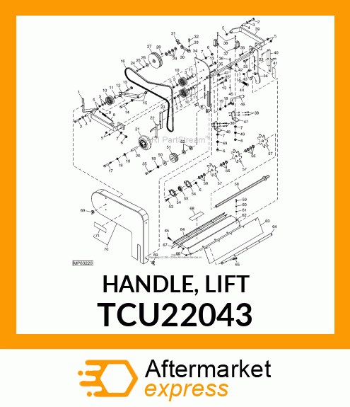 HANDLE, LIFT TCU22043