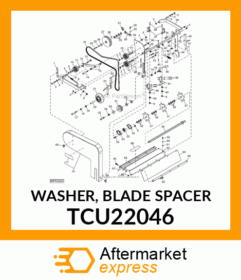 WASHER, BLADE SPACER TCU22046