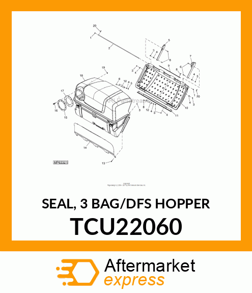 SEAL, 3 BAG/DFS HOPPER TCU22060