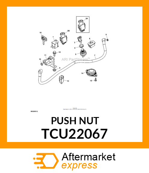 PUSH NUT, PUSH NUT,M6 TCU22067