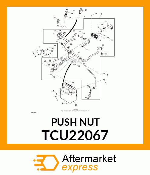 PUSH NUT, PUSH NUT,M6 TCU22067