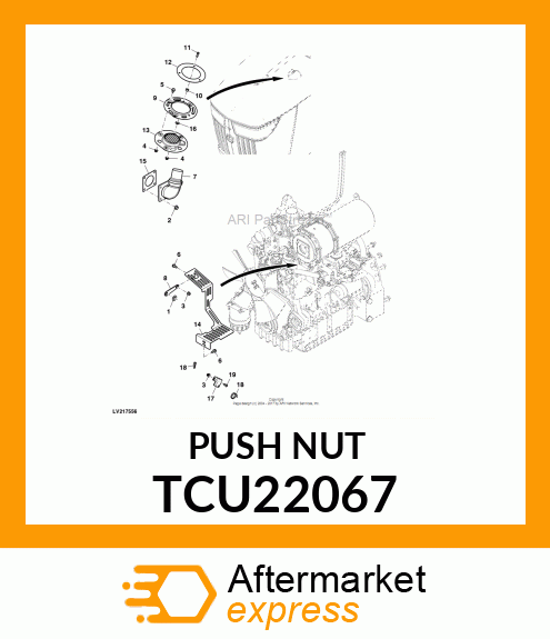 PUSH NUT, PUSH NUT,M6 TCU22067