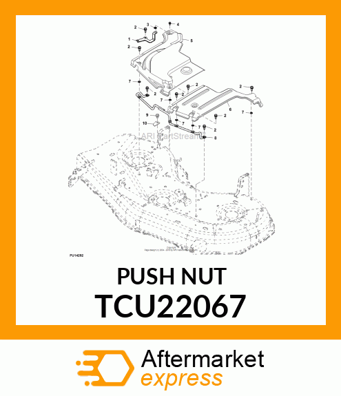 PUSH NUT, PUSH NUT,M6 TCU22067