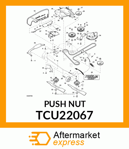 PUSH NUT, PUSH NUT,M6 TCU22067