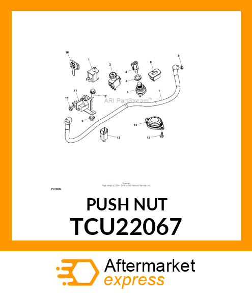 PUSH NUT, PUSH NUT,M6 TCU22067