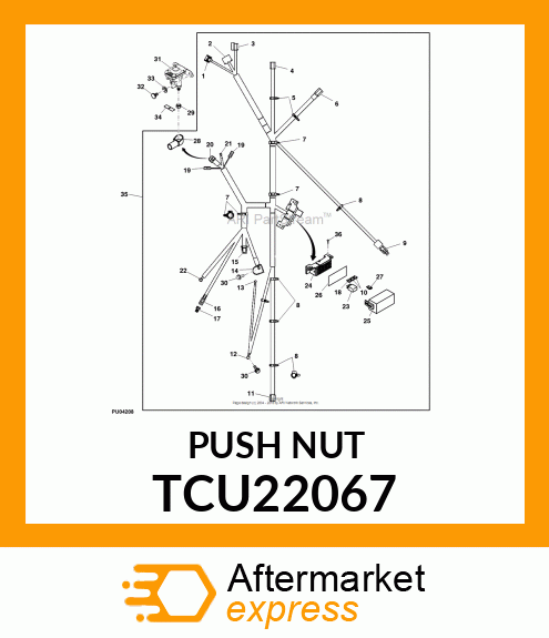 PUSH NUT, PUSH NUT,M6 TCU22067