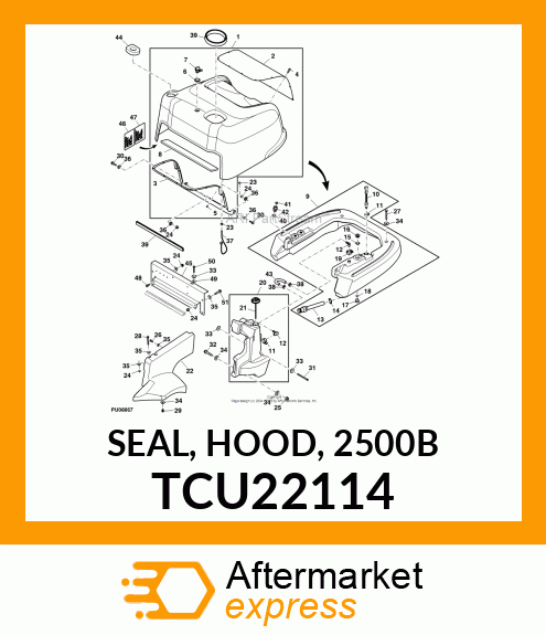 SEAL, HOOD, 2500B TCU22114