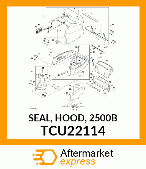 SEAL, HOOD, 2500B TCU22114