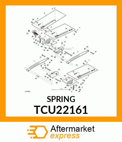 SPRING, TORSION TCU22161