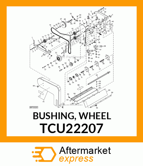 BUSHING, WHEEL TCU22207