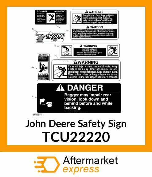 LABEL, WARNING TCU22220