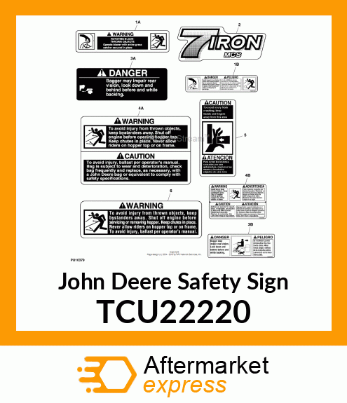 LABEL, WARNING TCU22220