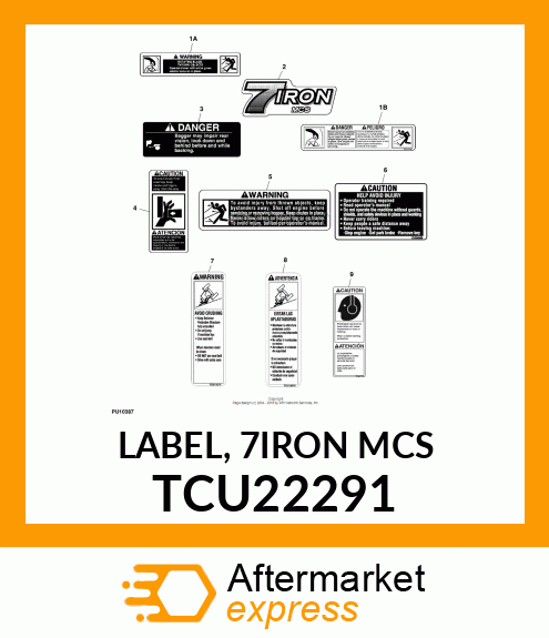 LABEL, 7IRON MCS TCU22291