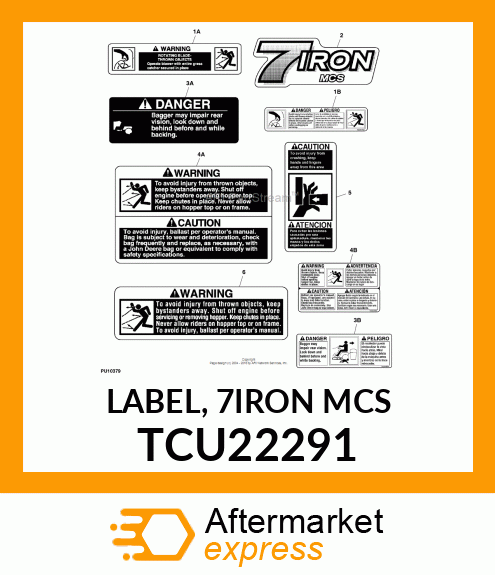 LABEL, 7IRON MCS TCU22291