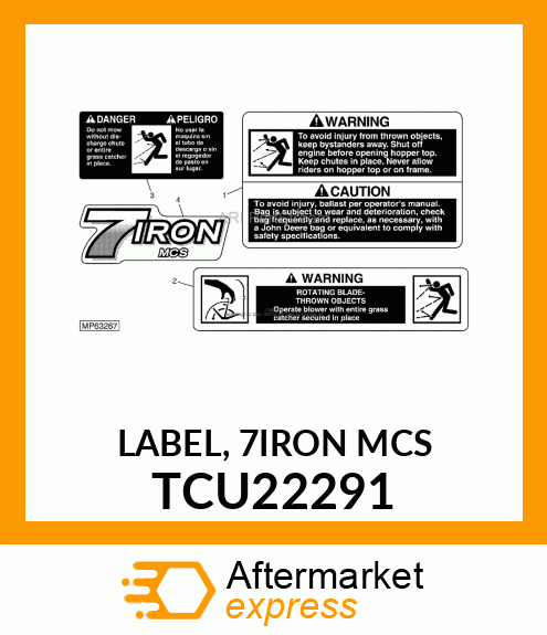 LABEL, 7IRON MCS TCU22291