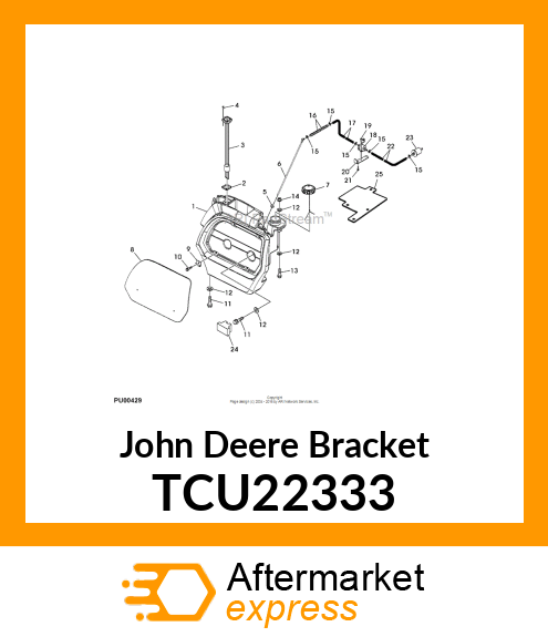 BRACKET, CONTROL MODULE TCU22333