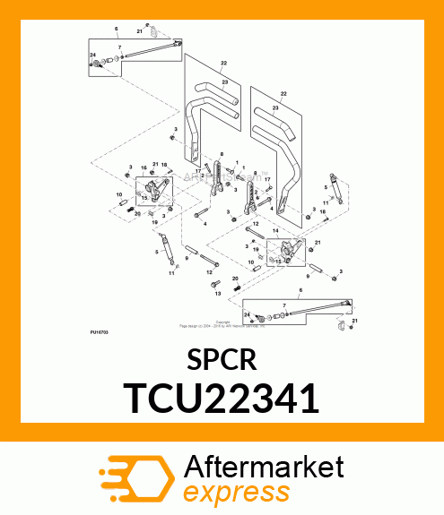 SPACER, NEUTRAL LOCKOUT PIVOT TCU22341