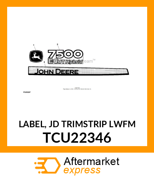 LABEL, JD TRIMSTRIP LWFM TCU22346