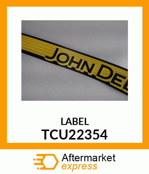 LABEL, LEFT STRIPE TCU22354