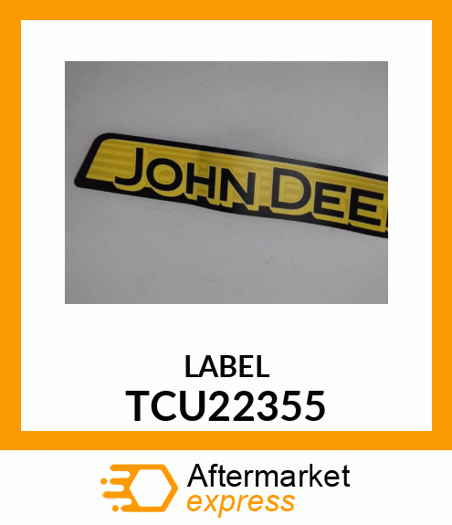 LABEL, RIGHT STRIPE TCU22355