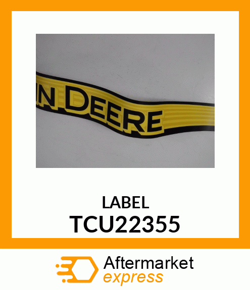 LABEL, RIGHT STRIPE TCU22355