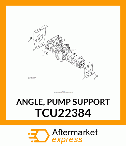 ANGLE, PUMP SUPPORT TCU22384