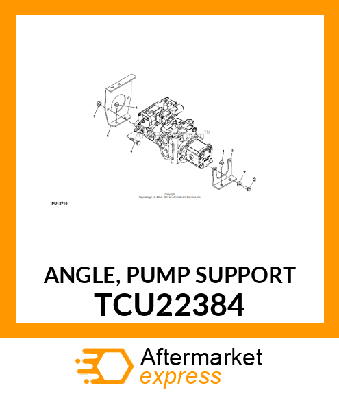 ANGLE, PUMP SUPPORT TCU22384