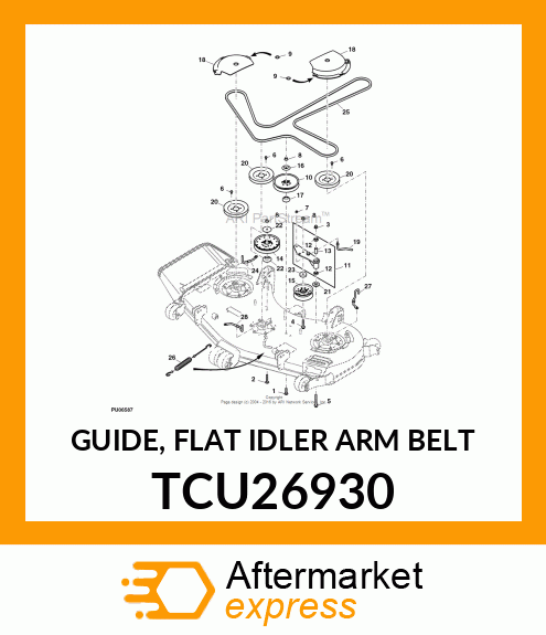 GUIDE, FLAT IDLER ARM BELT TCU26930