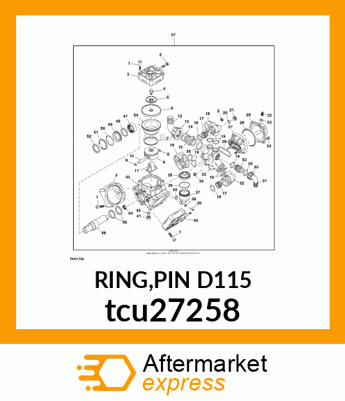 RING,PIN D115 tcu27258