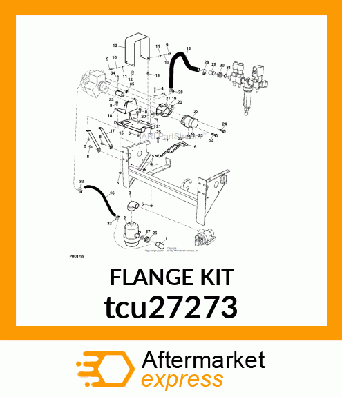 FLANGE KIT tcu27273