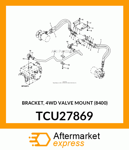 BRACKET, 4WD VALVE MOUNT (8400) TCU27869